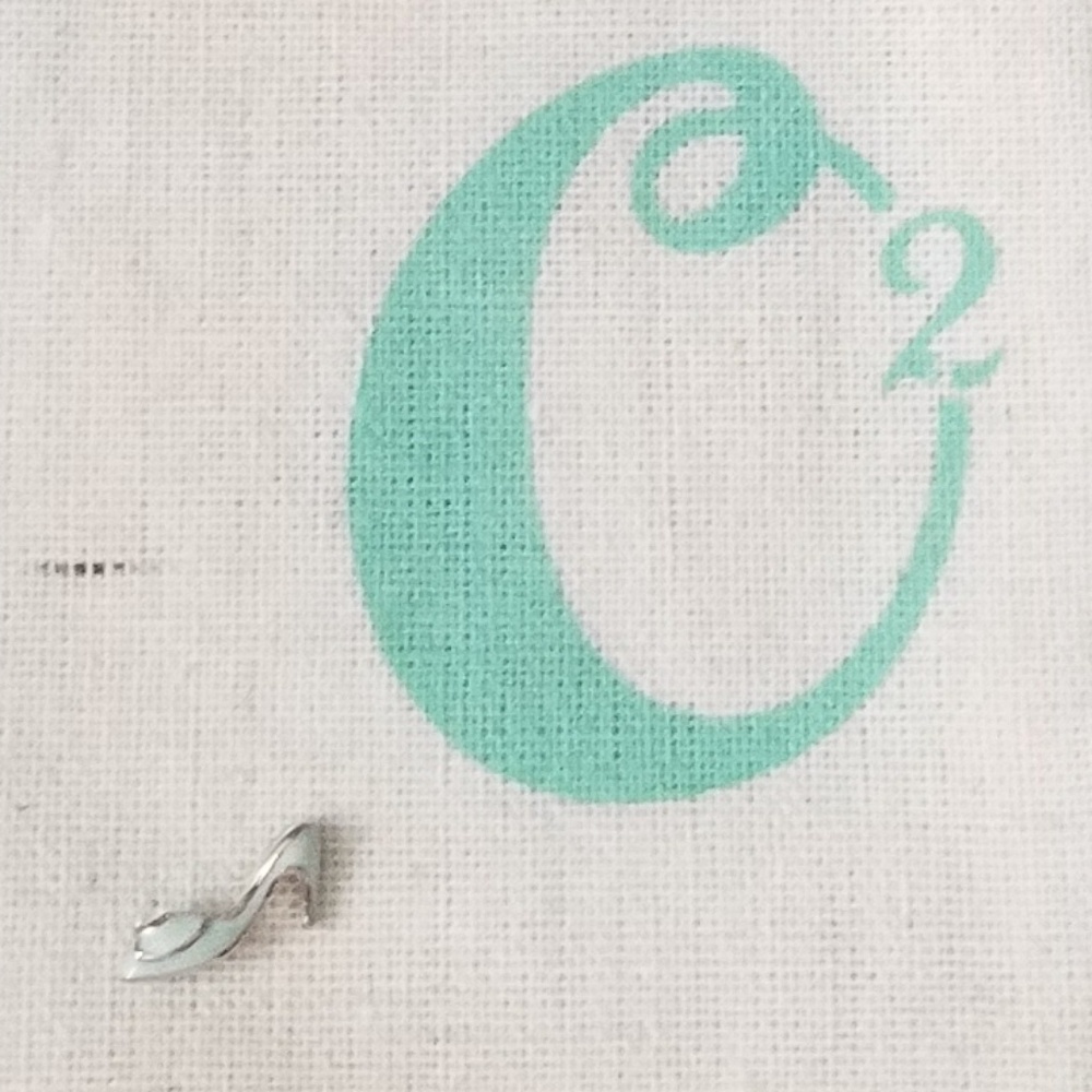 Origami Owl Aqua Princess Slipper - HTF